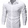 Приталенная Рубашка Raw White