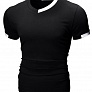 Приталенная Футболка Contrast Shirt Black