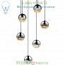 SONNEMAN Lighting OB-2915.01-SML Grapes 6Light LED Rnd Multipoint Pendant(Chrm/Sml)-OPEN BOX