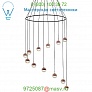 Seed Design SLD-1010PC12-BRS Dora P12 Multi-Light Pendant Light, светильник