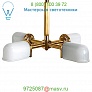 18-20557-14146 R.W. Atlas 4-Light Glass Shade Pendant Light Waterworks, светильник