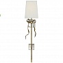 OB-KS 2117SB-L Ellery Gros-Grain Bow Tail Wall Light (Soft Brass with Cream Linen Shade) - OPEN BOX