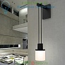 Suspenders Mini Single LED Wall Sconce (Black/Drum)-OPEN BOX OB-S1L02K-JFXXXX12-RP06 SONNEMAN