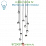 Dora P12 Multi-Light Pendant Light Seed Design SLD-1010PC12-BRS, светильник