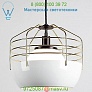 Bluff City 14 Inch Pendant Light (White/Brass) - OPEN BOX RETURN  Roll &amp; Hill, светильник