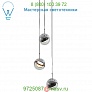 Dora P3 Multi-Light Pendant Light Seed Design SLD-1010P3-BRS, светильник