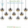 Grapes 11 Light LED Rectangular Multipoint Pendant SONNEMAN Lighting 2922.01-LRG, светильник