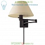 Visual Comfort 92000D AN-L Classic Swing Arm Wall Sconce with Linen Shade, бра