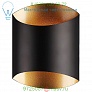 OB-601471BK-LED Kuzco Lighting Preston LED Wall Sconce (Flat Black with Gold) - OPEN BOX, опенбокс