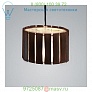 ZANEEN design D5-1044DGR Luz Oculta Wood Mini Pendant Light, светильник