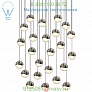 Grapes 24 Light LED Round Multipoint Pendant 2918.01-SML SONNEMAN Lighting, светильник