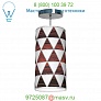 Triangle 1 Column Pendant Light jefdesigns jd_Triangle1_Ebony_Lisha16, светильник