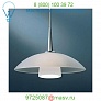 Jas Down Pendant Light (White-White/Matte Chrome/LED Uniplug) -OPEN BOX  Bruck Lighting, светильник