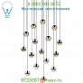 SONNEMAN Lighting Grapes 16 Light LED Square Multipoint Pendant 2923.01-SML, светильник