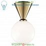 H148501S-AGB/BK Piper Flush Mount Ceiling Light Mitzi - Hudson Valley Lighting, светильник