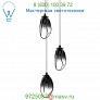 Liquid 3-Light Round LED Pendant Light SONNEMAN Lighting 2971.25C, светильник