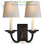 CHD 1496AI-NP Visual Comfort Flemish 2-Light Wall Light, настенный светильник бра