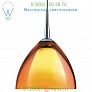 Bruck Lighting OB-223725mc/MP Rainbow II Down Pendant Light (Orange/Matte Ch/LED Monopt) - OPEN BOX