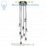 SER-08P-BL-BU Blackjack Lighting Seraph Round 8 Inch LED Chandelier, светильник