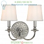 Yates Two Light Wall Sconce Hudson Valley Lighting 1882-PN, настенный светильник бра