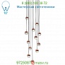 Dora P12 Multi-Light Pendant Light Seed Design SLD-1010PC12-BRS, светильник