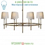 Bryant Large Ring Chandelier TOB 5024AN-NP Visual Comfort, светильник