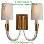 Visual Comfort TOB 2033HAB-NP Vivian Double Wall Sconce, настенный светильник бра