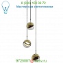 Seed Design Dora P3 Multi-Light Pendant Light SLD-1010P3-BRS, светильник