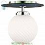 Ellis LED Flush Mount Ceiling Light Mitzi - Hudson Valley Lighting H200501L-AGB/BK, светильник