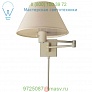 Visual Comfort Classic Swing Arm Wall Sconce with Linen Shade 92000D AN-L, бра