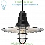 Radial Wave Outdoor Pendant w/ Cast Guard & Clear Glass Troy RLM Lighting 5DRW16MCGGBK-BC, уличный