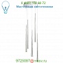 PD-41803R-BK Modern Forms Cascade Etched Glass Round Multi-Light Pendant, светильник