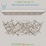 Ridgely Studio CC-CH-112BRZ-SM Criss Cross LED Chandelier, светильник